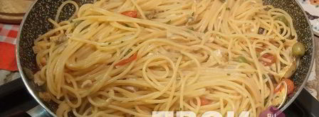 паста с моллюсками и рыбой-меч. Шаг 12