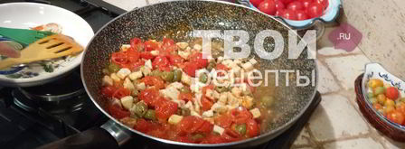 паста с моллюсками и рыбой-меч. Шаг 9