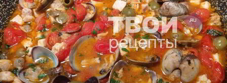 паста с моллюсками и рыбой-меч. Шаг 10