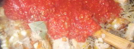 паста с мясом и овощами. Шаг 7