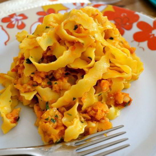 Рецепт пасты с рыбным соусом