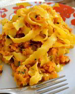 Паста с рыбным соусом