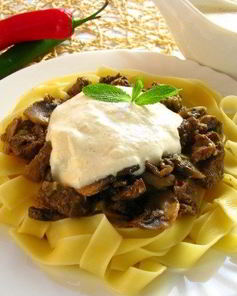 Паста с телятиной