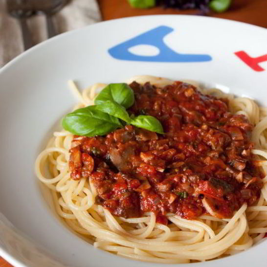 Рецепт пасты с томатно-грибным соусом