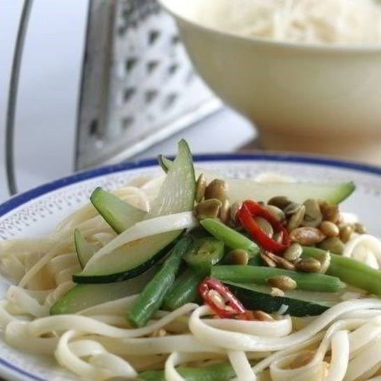 Рецепт пасты с цукини и стручковой фасолью