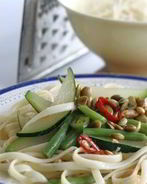 Паста с цукини и стручковой фасолью