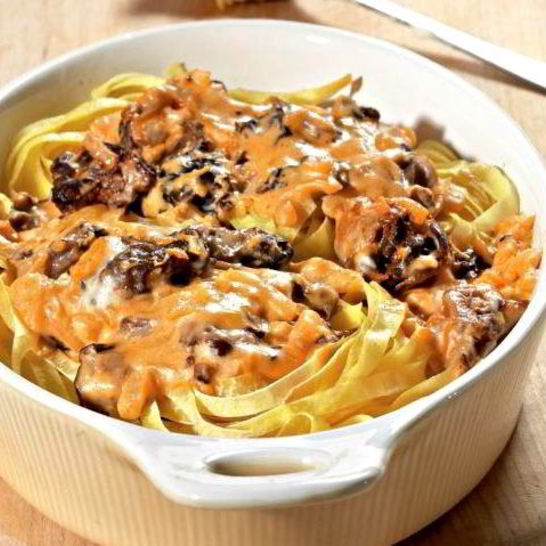 Рецепт пасты со сморчками