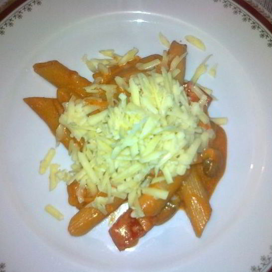 Рецепт пасты в томатно-сливочном соусе