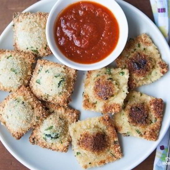 Рецепт равиолей жареных