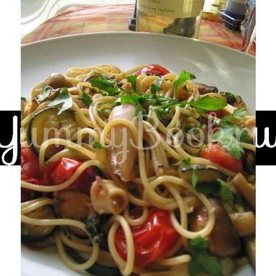Рецепт спагетти с кальмарами