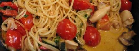 спагетти с кальмарами. Шаг 24