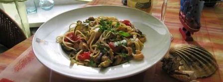 спагетти с кальмарами. Шаг 26