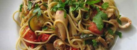 спагетти с кальмарами. Шаг 27