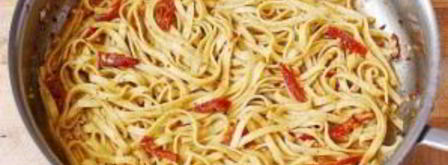 спагетти с вялеными томатами. Шаг 4