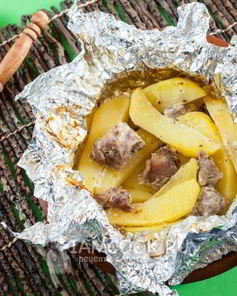 Баранина с картошкой в духовке