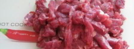 бефстроганов с огурцами. Шаг 2