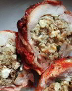 Фаршированные куриные окорочка