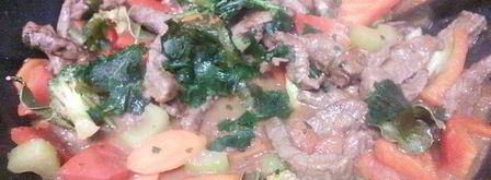 говядина с помидорами и китайской лапшой. Шаг 6