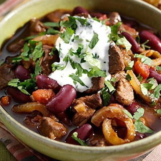 Рецепт говядины, тушенной с фасолью