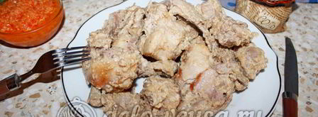 кролик тушеный в мультиварке. Шаг 7