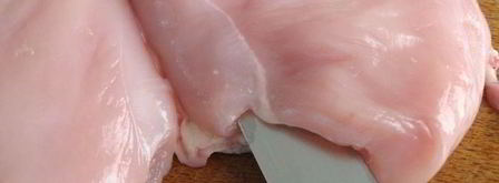 куриное филе птичка с кармашком. Шаг 2