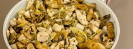 куриное филе, жаренное с грибами. Шаг 6