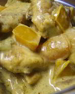 Куриное карри с шампиньонами