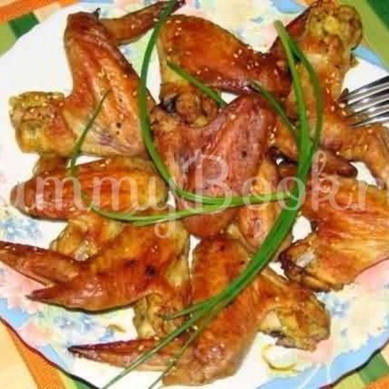 Рецепт куриных крыльев в соевом соусе и васаби