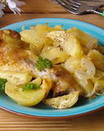 Куриные ножки с картошкой в духовке