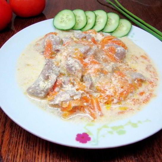 Рецепт куриных желудочков в мультиварке