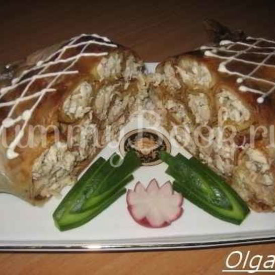 Рецепт курицы, фаршированной блинами