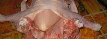 курица, фаршированная блинами. Шаг 9