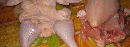 курица, фаршированная блинами. Шаг 12