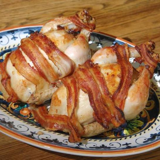 Рецепт курицы, фаршированной гречкой и каштанами