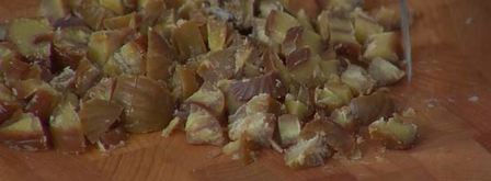 курица, фаршированная гречкой и каштанами. Шаг 6