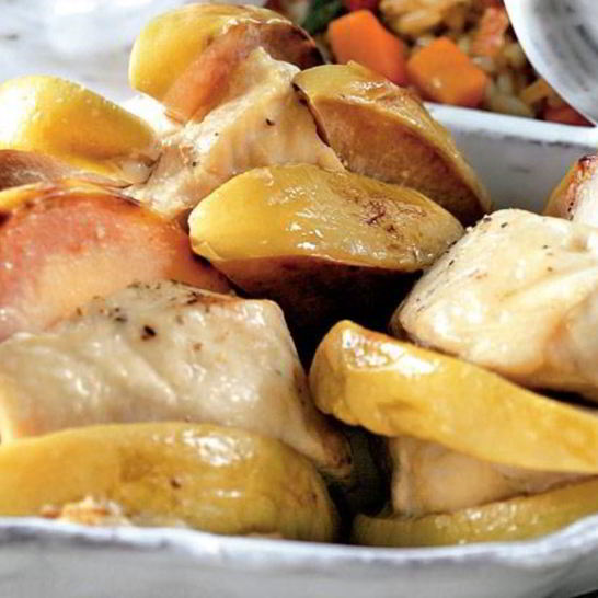 Рецепт курицы с айвой