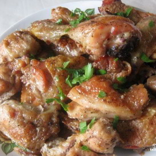 Рецепт курицы с базиликом в духовке