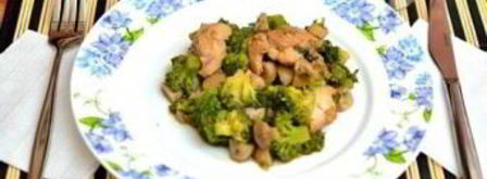 курица с брокколи и грибами. Шаг 13