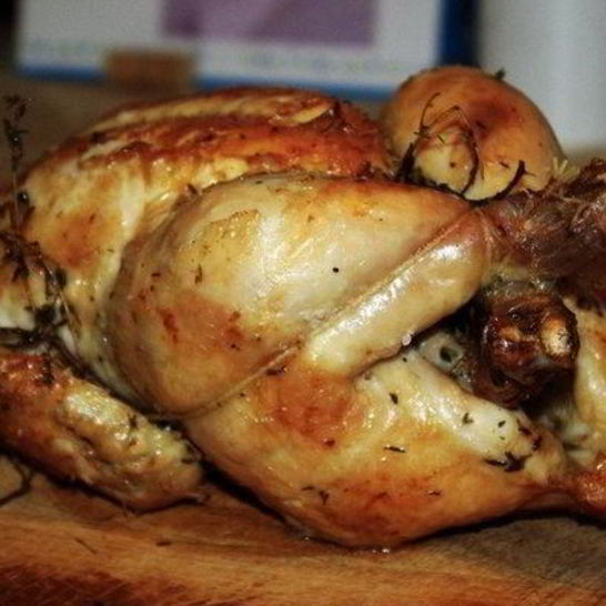 Рецепт курицы с чесноком в духовке