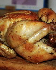 Курица с чесноком в духовке