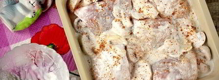 курица с шампиньонами и чесноком в сметане. Шаг 5