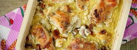 курица с шампиньонами и чесноком в сметане. Шаг 6