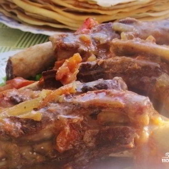 Рецепт мяса на кости в мультиварке