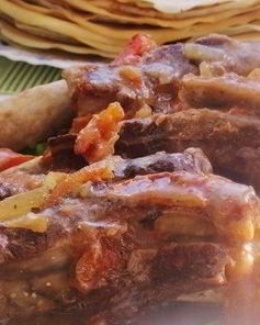 Мясо на кости в мультиварке