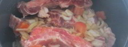 мясо на кости в мультиварке. Шаг 5