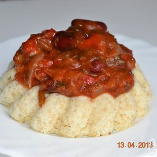 Рецепт острого мяса с красной фасолью