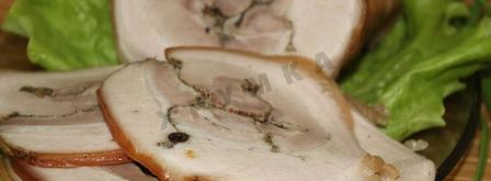 подчеревок в рукаве запеченный в духовке по-украински. Шаг 11