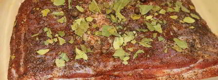 подчеревок в рукаве запеченный в духовке по-украински. Шаг 4