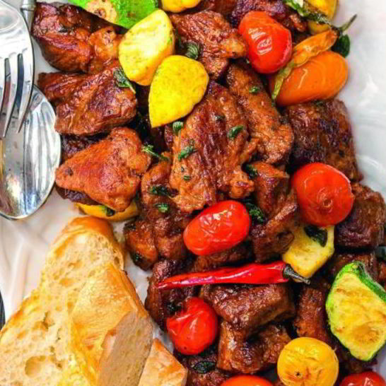 Рецепт свинины в красном вине