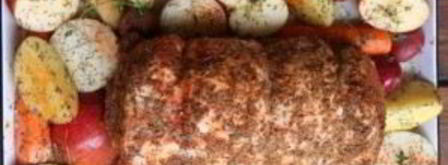 свинина, запеченная с яблоками. Шаг 3